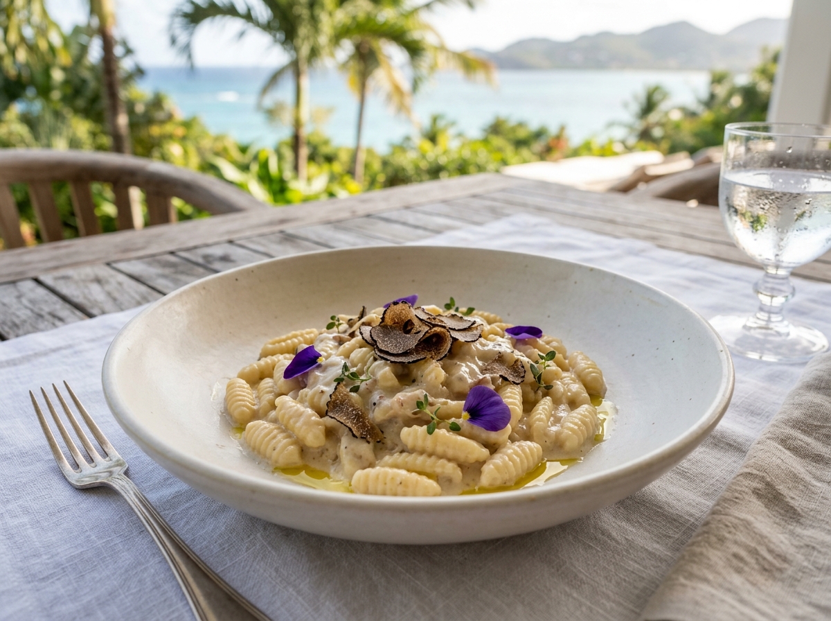 Gnocchetti Sardi al Ragu Bianco Nobiliare & Truffe Noire