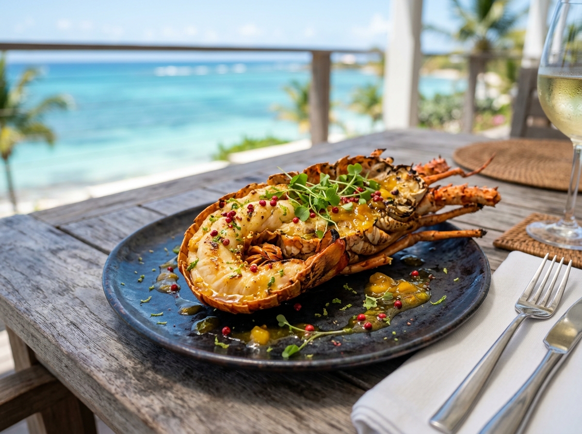 Queue de Langouste Royale Grillée & Chutney de Mangue